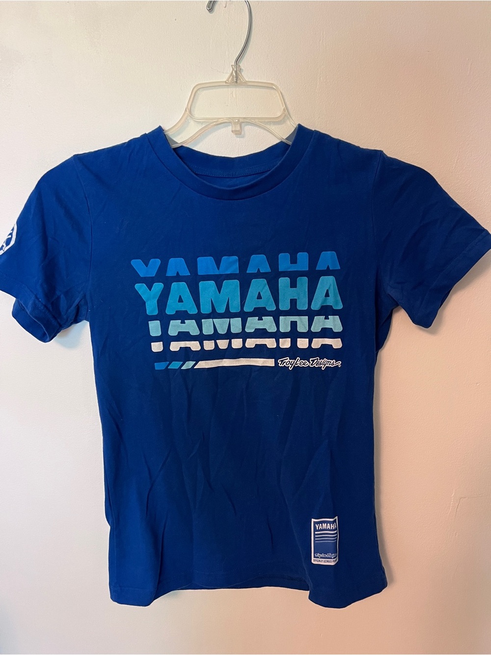 Yamaha x Troy Lee Designs Royal Blue Logo Stripe Graphic Tee